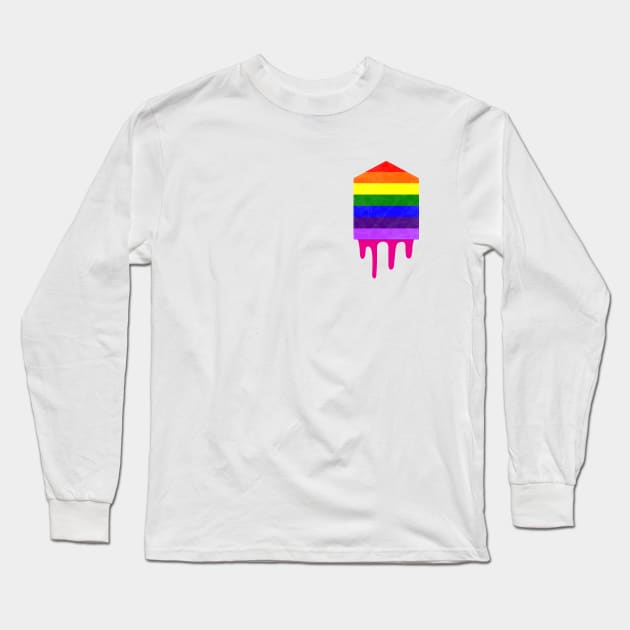 LGBT gay pride march pocket graphic Long Sleeve T-Shirt by Gman_art